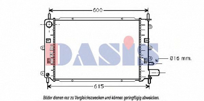 AKS DASIS 099297n -  Радиатор, охлаждение двигателя